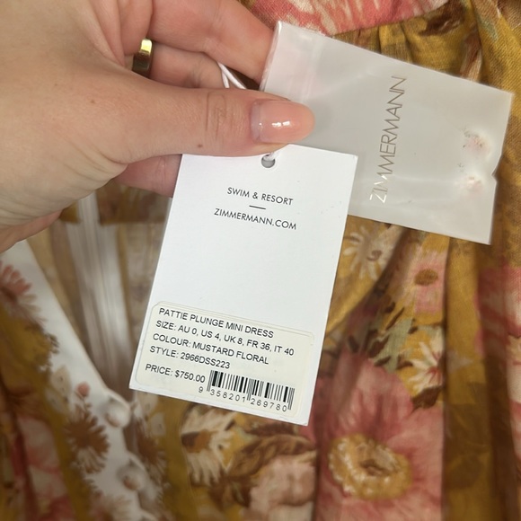 Zimmermann Pattie Mini Dress - Picture 3 of 10